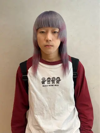 メンズ ☀️コミヤマミユ☀️ /パーマ/ハイトーンのヘアスタイル