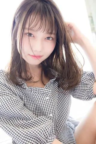セミロング カラー パーマ マツエク・マツパ 髪質改善サロン Liko🌟のヘアスタイル