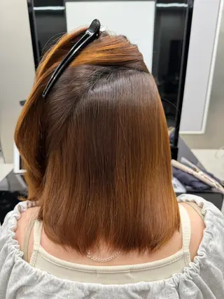 ミディアム 💜ひな💜縮毛矯正 /透明感/韓国ヘアのヘアスタイル