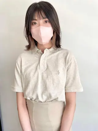 ミディアム ボブ/縮毛矯正 🌟梅田盛一🌟のヘアスタイル