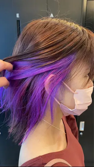ミディアム カラー 西田辺/ タカスナオヤのヘアスタイル