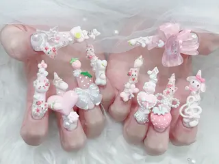 ネイル MoMoA Nail ネイル長さ出し専門店のネイルデザイン