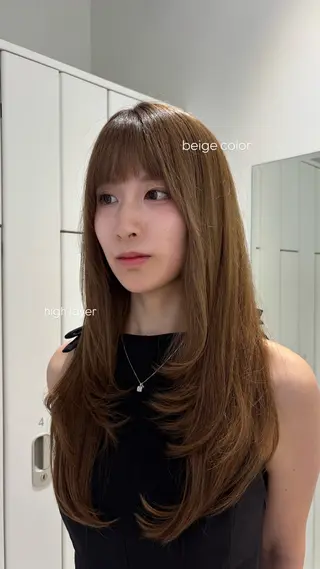 ロング 艶髪໒꒱/透明感 カラー🍀_そら🪽のヘアスタイル