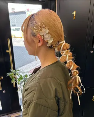 ロング ヘアアレンジ 紺野 愛美のヘアスタイル
