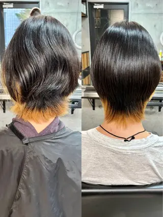 ショート パーマ メンズ ショートボブ髪質改善 縮毛矯正のプロ山道潤のヘアスタイル
