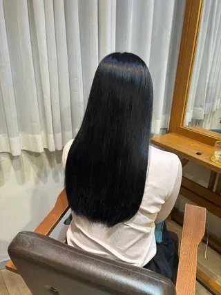 ロング カラー RINNO🌷透明感 カラー/縮毛矯正のヘアスタイル