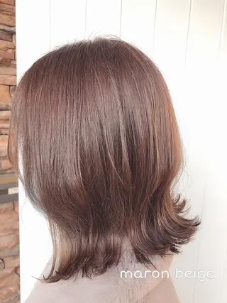 ミディアム カラー 髪質改善✨️透明感カ ラー✧*。山下さいみのヘアスタイル