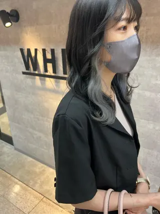 セミロング アンダーバーホワイト 堺東店のヘアスタイル