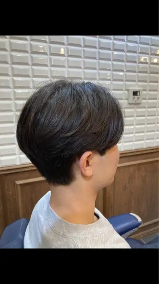 ミディアム メンズ ルピナス中田店長 山口大地のヘアスタイル