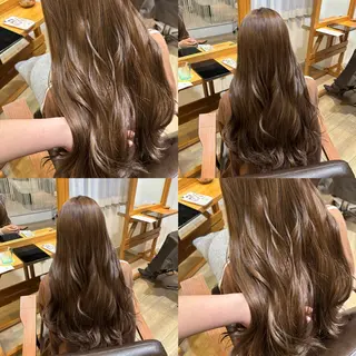 ロング カラー RINNO🌷透明感 カラー/縮毛矯正のヘアスタイル