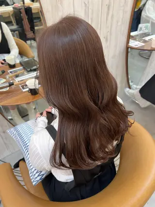 ロング 🌷レイヤー縮毛/ 艶ｶﾗｰ/ami🌷のヘアスタイル