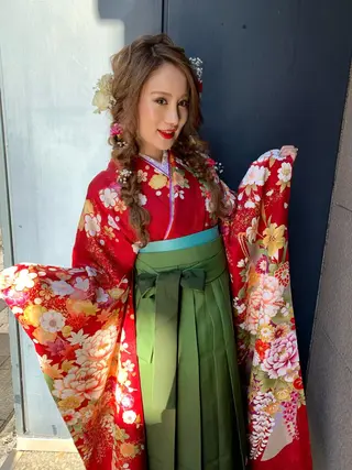 ロング ヘアアレンジ Primus ﾌﾟﾘﾑｽのマツエク・マツパデザイン