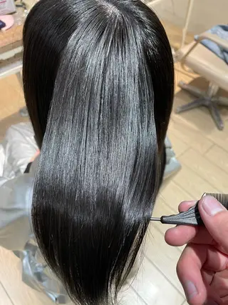 ミディアム カラー 美髪/髪質改善 川口凌弥のヘアスタイル