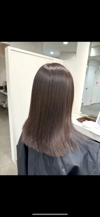 ロング カラー 年齢悩みを全て解消/ 白髪と癖毛 松本雄光のヘアスタイル