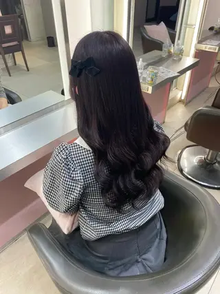ロング カラー ヘアアレンジ yuuna モデル募集中🤍のヘアスタイル