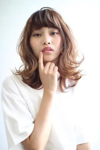 ミディアム 土井 浩輔のヘアスタイル