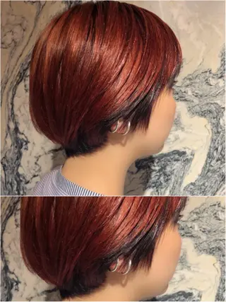 ショート カラー 藤井 さと実のヘアスタイル