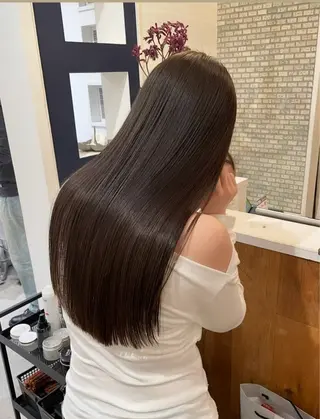 ロング カラー パーマ ヘアアレンジ 髪質改善ストレート✨ パーマヘア✨YUKIのヘアスタイル