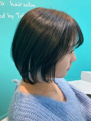 ショート カラー 🫧透明感✨ブリーチ 💫ダメージレス🫧のヘアスタイル