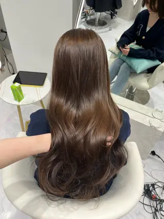 ロング カラー 𝑹𝒊𝒉𝒐🎀 名駅/大人韓国ヘアのヘアスタイル