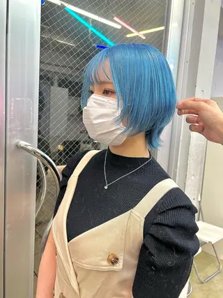 ショート カラー ヘアアレンジ 🐺ウルフの神🐺 /カラー/けいすけのヘアスタイル