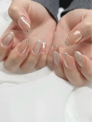 ネイル パラジェルネイル 大人可愛/シンプルのネイルデザイン