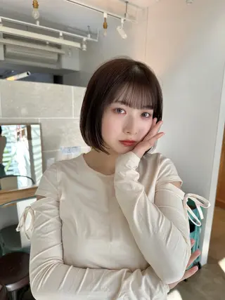 ミディアム SYUN/ 縮毛矯正/髪質改善のヘアスタイル