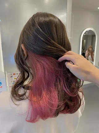 ミディアム カラー 中村 かおりのヘアスタイル