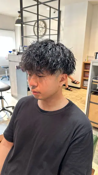 ショート パーマ メンズ メンズ専門 Ryukiのヘアスタイル