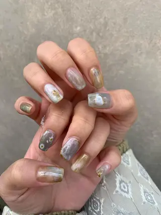 ネイル 【淡色color/ nail】maikoのネイルデザイン