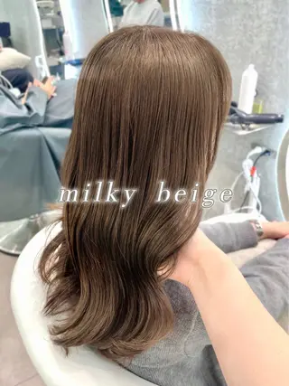 セミロング 大宮🤍縮毛矯正 レイヤー🪽なるのヘアスタイル
