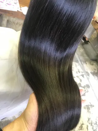 ロング カラー ニュアンスパーマ/ レイヤー/茶屋町のヘアスタイル