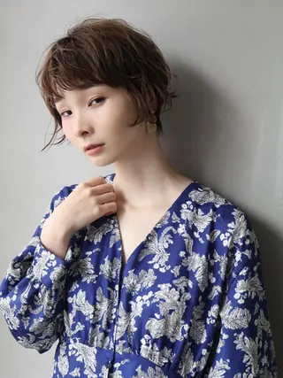 ショート カラー ウルフレイヤーカット /チヒロのヘアスタイル