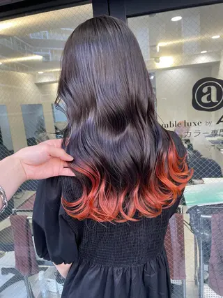 セミロング カラー 横山 奈央のヘアスタイル