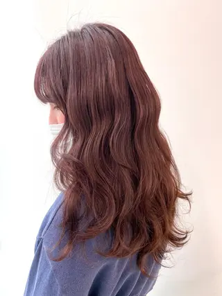 セミロング カラー Unami MIHA☘️*゜のヘアスタイル