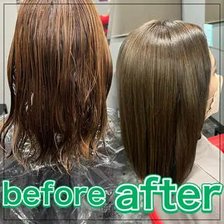ミディアム カラー 池田 成秀のヘアスタイル