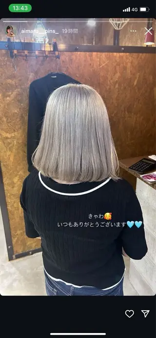ミディアム カラー 🫟Blanco🫟 Color&Careのヘアスタイル