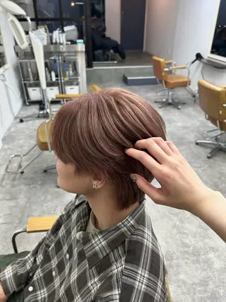 ショート カラー メンズ 木藤 優杏のヘアスタイル