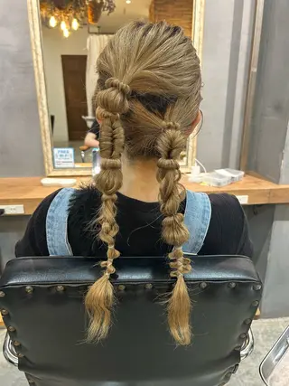ヘアアレンジ 顔周りカット ピンク カラー🩰りりのヘアスタイル