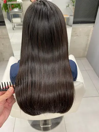セミロング パーマ 滝沢 嵩大のヘアスタイル