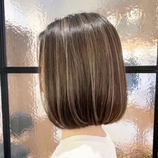 カラー りな💗垢抜け前髪/ レイヤー💗縮毛矯正のヘアスタイル