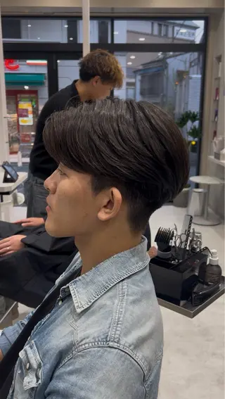 パーマ メンズ 毛流れ/メンズパーマ kanata/溝の口のヘアスタイル