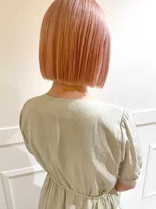 ショート カラー ボブ　ショート 特化 迫田紘史のヘアスタイル