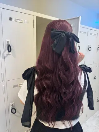 ロング カラー ダメージレスハイ トーン💖kanonのヘアスタイル