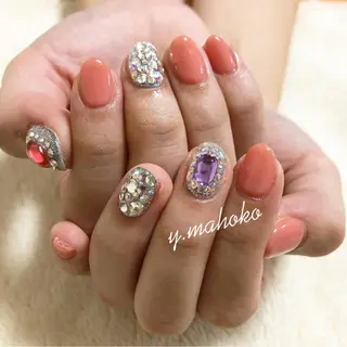 ネイル パラジェル有/ 長さだし/mahoのネイルデザイン