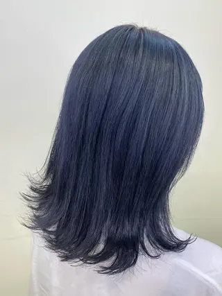 セミロング カラー ヘアアレンジ TSUNA 🌙 Lim 五反田のマツエク・マツパデザイン