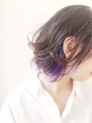 カラー 岩渕 由里香のヘアスタイル