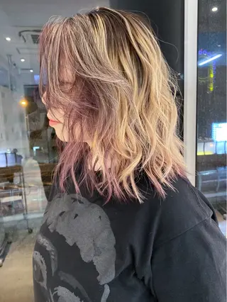セミロング カラー welring hair salonのヘアスタイル