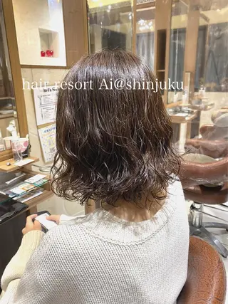 ミディアム パーマ ♡ヘアアレンジ♡ naraのヘアスタイル