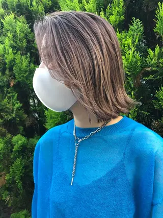 ミディアム カラー “ミニモ最高評価獲得 “代表"Kohei"のヘアスタイル